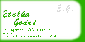 etelka godri business card